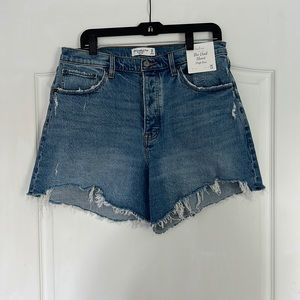 A&F Curve Love High Rise Dad Short